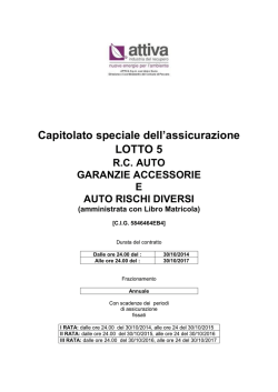 LOTTO 5 - Capitolato Automezzi Azienda RCA - ARD