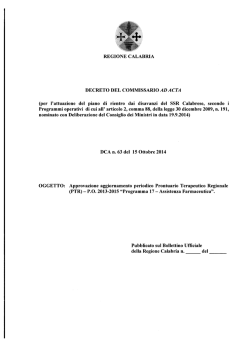 DCA n.63 del 15.10.2014