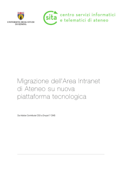 Documentazione migrazione Area Intranet da sito statico a CMS