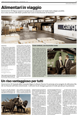 Alimentari in viaggio