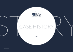 CASE HISTORY - IES Consulting