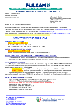 Scarica la circolare - Comitato Regionale Veneto
