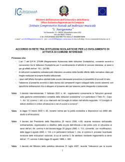 accordo rete - Istituto comprensivo Monteforte Irpino