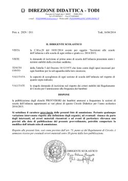 provvedimento pubblicazione