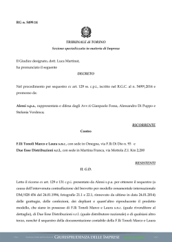 scarica la sentenza - Giurisprudenza delle imprese