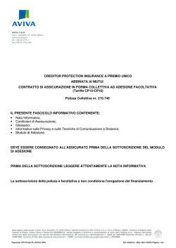 CREDITOR PROTECTION INSURANCE A PREMIO UNICO