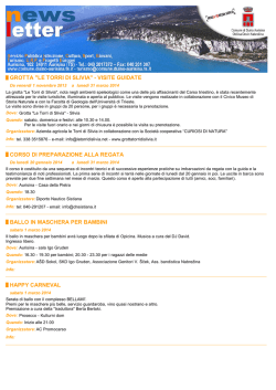 GROTTA "LE TORRI DI SLIVIA" - VISITE GUIDATE