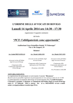 Ordine degli Avvocati di Rovigo - Studio Legale Coccato