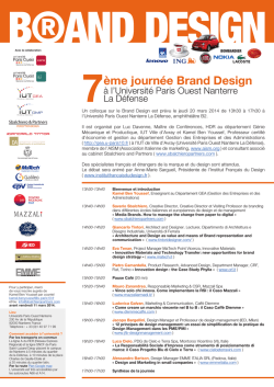 7&egrave;me journ&eacute;e Brand Design