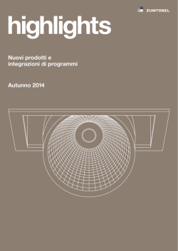 Prodotti highlight autunno 2014