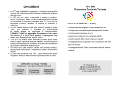 Carta Comunione Pastorale - Comunione Pastorale Torinese