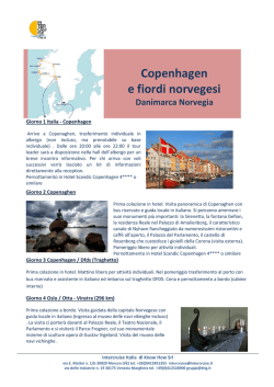 Copenhagen e fiordi norvegesi