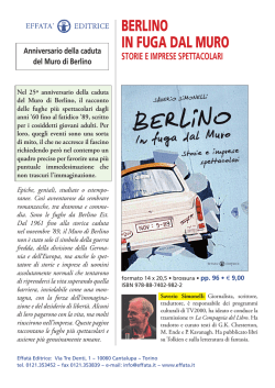 BERLINO IN FUGA DAL MURO
