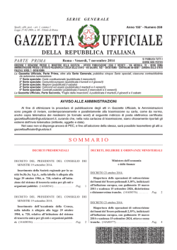 GAZZETTA UFFICIALE