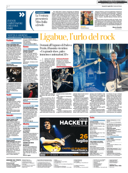 La Ventura presenter&agrave; Miss Italia a Jesolo