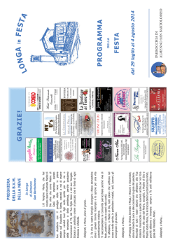 Festa di Longa 2014 - Parrocchia San Bartolomeo Apostolo