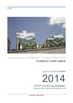 Master Programme - EsempiDiArchitettura.it