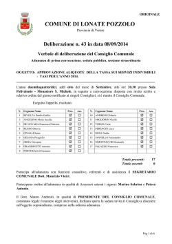 Lonate Pozzolo &ndash; Tasi aliquote