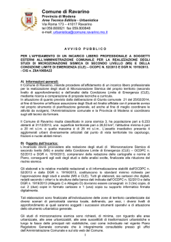 Avviso - Comune di Ravarino