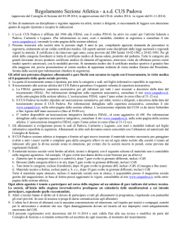 Scarica qui - CUS Padova