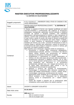 Scarica la scheda informativa con tutti dettagli del Master