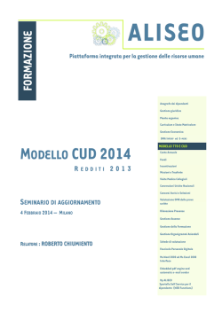 MODELLO CUD 2014