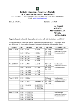 Calendario - santacaterina