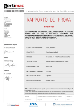 Resistenza a flessione (spessorato)