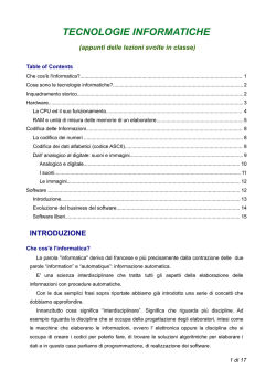 TECNOLOGIE INFORMATICHE