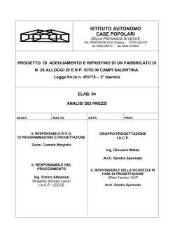 Elab. 04 - Analisi prezzi