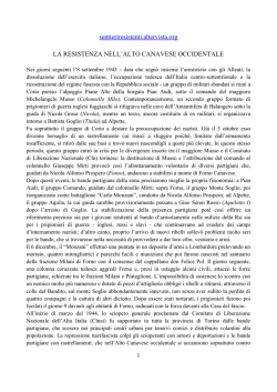 continua a leggere... - Sentieri Resistenti