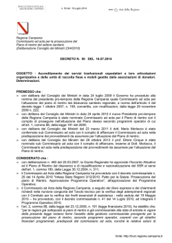 Accreditamento dei servizi trasfusionali ospedalieri e loro