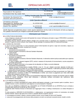 Depliant Setting Ostetricia