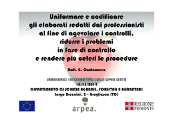 dott. G Cantamessa - ARPEA - Ordine dei Dottori Agronomi e