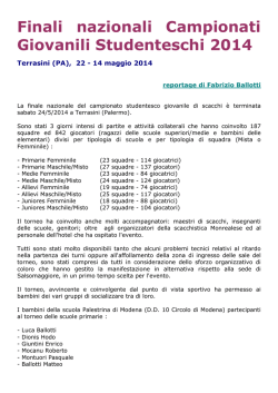 02 - Finali nazionali CGS 2014 (di Fabrizio Ballotti)