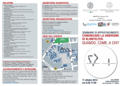QUANDO, COME, A CHI? - Ospedale Maggiore Policlinico