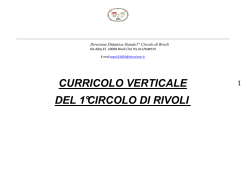 CURRICOLO VERTICALE DI CIRCOLO