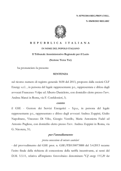 Leggi la sentenza - Studio Legale Covella