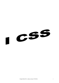 Nozioni di base CSS - isis einaudi