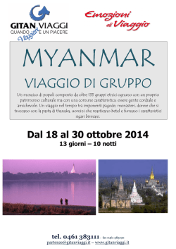 Myanmar 18.30 ottobre 2014