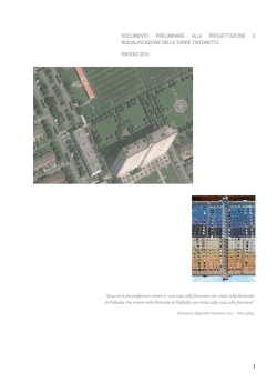 documento preliminare alla progettazione e riqualificazione della