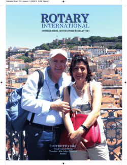 Settembre 2014 - Distretto Rotary 2060