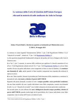 Scarica qui - Asilo in Europa