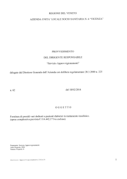 PROVVEDIMENTO DEL DIRIGENTE