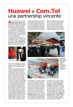 Huawei e Com.Tel - Corriere delle comunicazioni