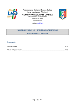 comunicati e circolari della lnd - FIGC Comitato Regionale Umbria