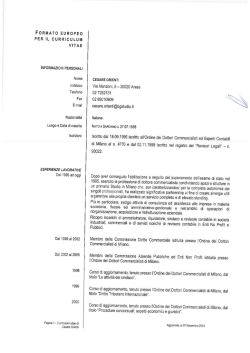 Curriculum Vitae - dr. Cesare Orienti