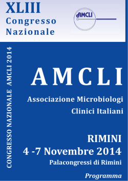 Programma Definitivo - xliii congresso nazionale amcli