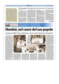 Montini, nel cuore del suo popolo