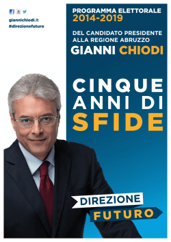 Programma - Gianni Chiodi
